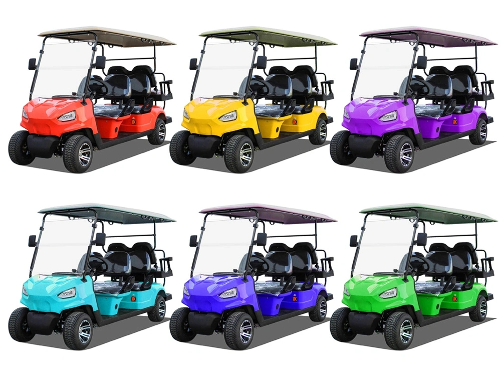 MMC Brand New 4 Wheel Electric Golf Cart 60V Lithium Battery Mobility Scooter 3 Rows of 6 Seats Electric Car