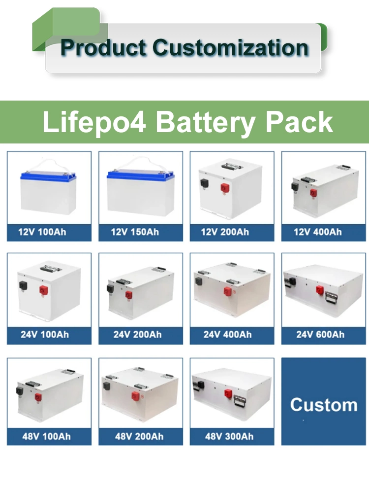 Factory ODM OEM 12.8V 400ah LiFePO4 Battery for Electric Car Agv RV Marine Golf Cart