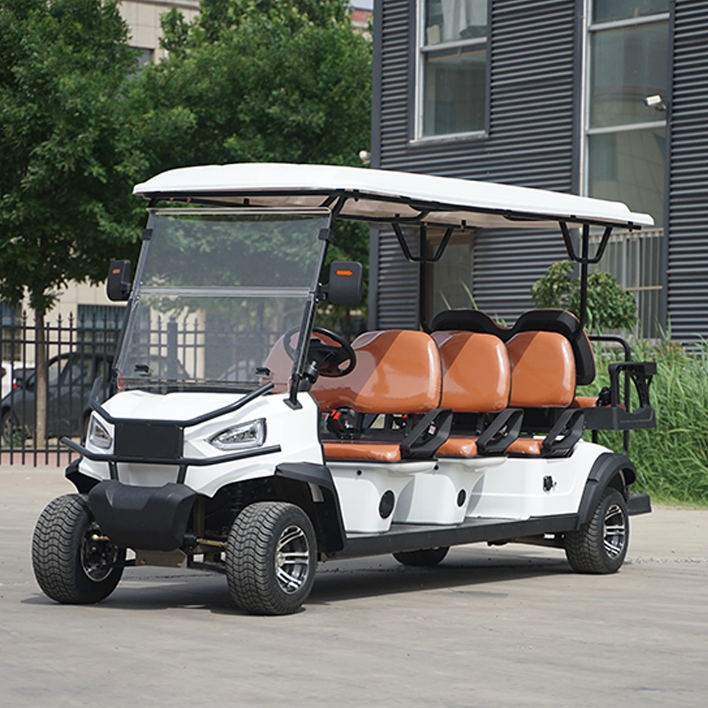 Battery Powered 2 4 6 Passenger Seats Electric Utility Cargo Golf Cart Truck with Long Range