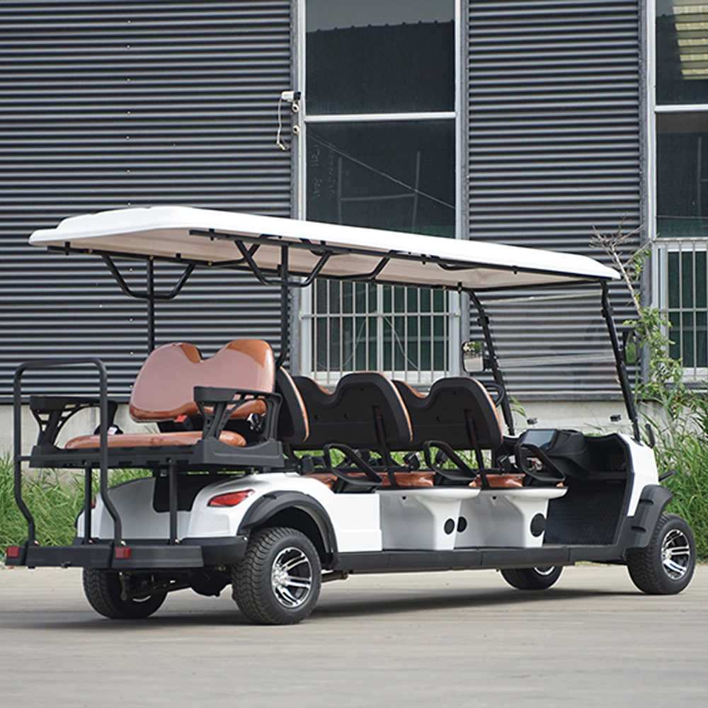 Battery Powered 2 4 6 Passenger Seats Electric Utility Cargo Golf Cart Truck with Long Range