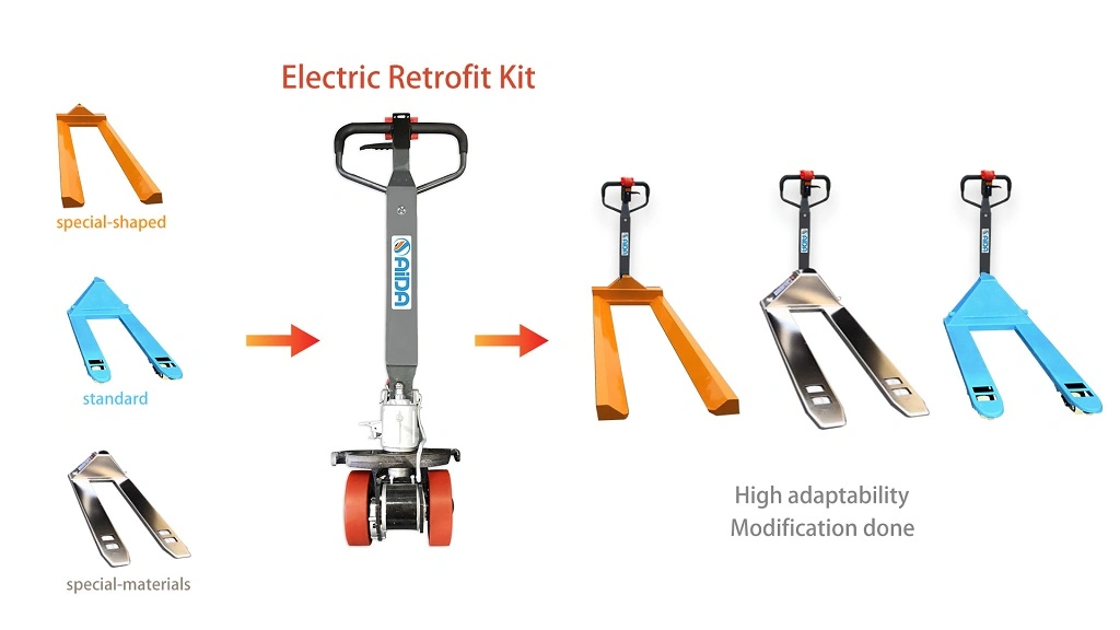 Upgrade Your Fleet of Pallet Trucks or Platform Trucks Economically with a Power Traction Handle Kit