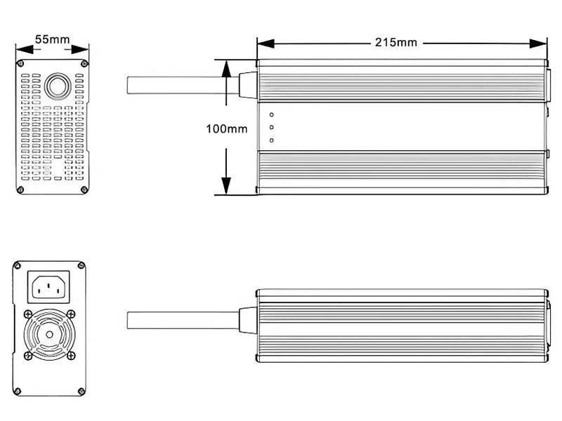 600W Canbus Chargers 42V/43.2V/43.8V 10A 14A LiFePO4 Batteries Chargers Adapters for 12s 36V 38.4V Electric Cars Battery