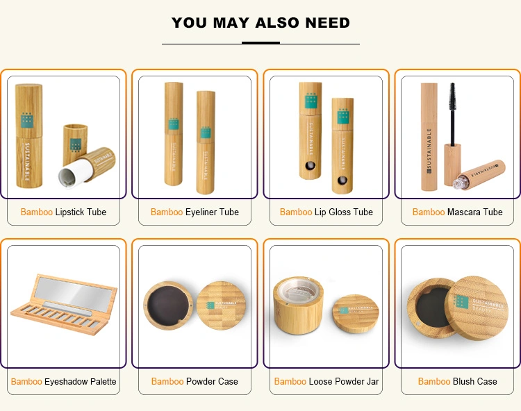 Manufacturers Magnetic Large Biodegradable Reusable Bamboo Empty Cosmetic Packaging