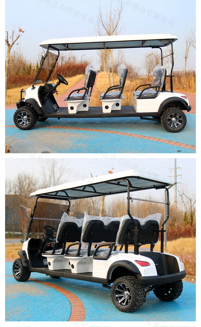 New Scenic 4 Seat Scooter Lithium Batteries Folding Electric Golf Cart