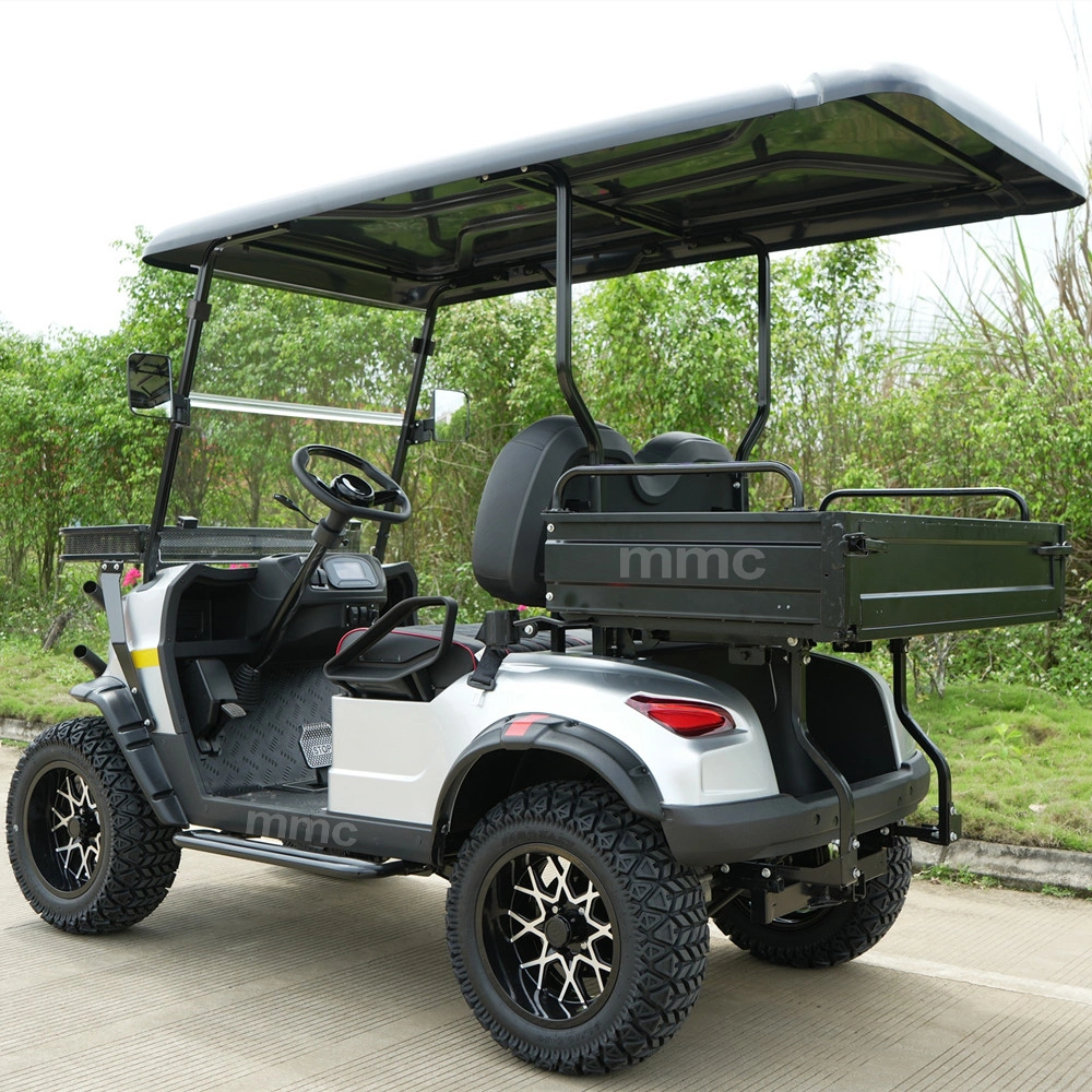 MMC Brand Multifunction 2 Seater Solar Panels Golf Cart Lithium Battery Intelligent Operated Rear Cargo Box Electric Golf Carts