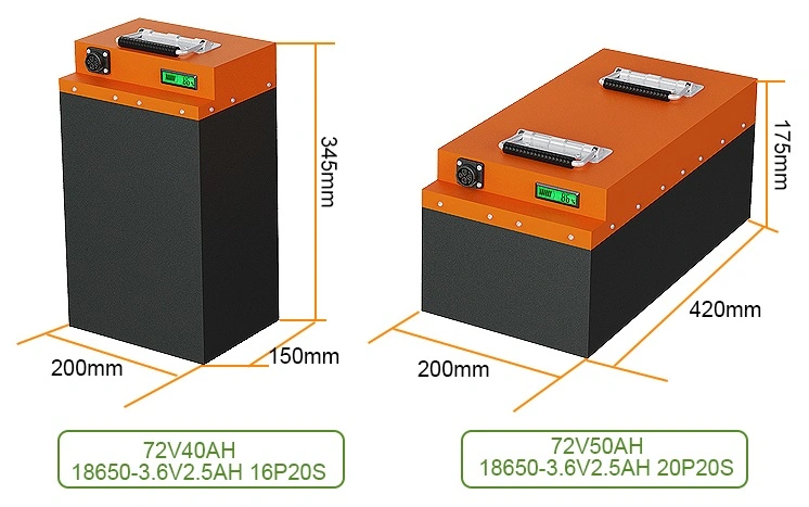 48V 60V 72V 50ah 60ah Li-ion Battery Rechargeable Scooter/Truck/Golf Cart/Electric Vehicle Lipo Battery