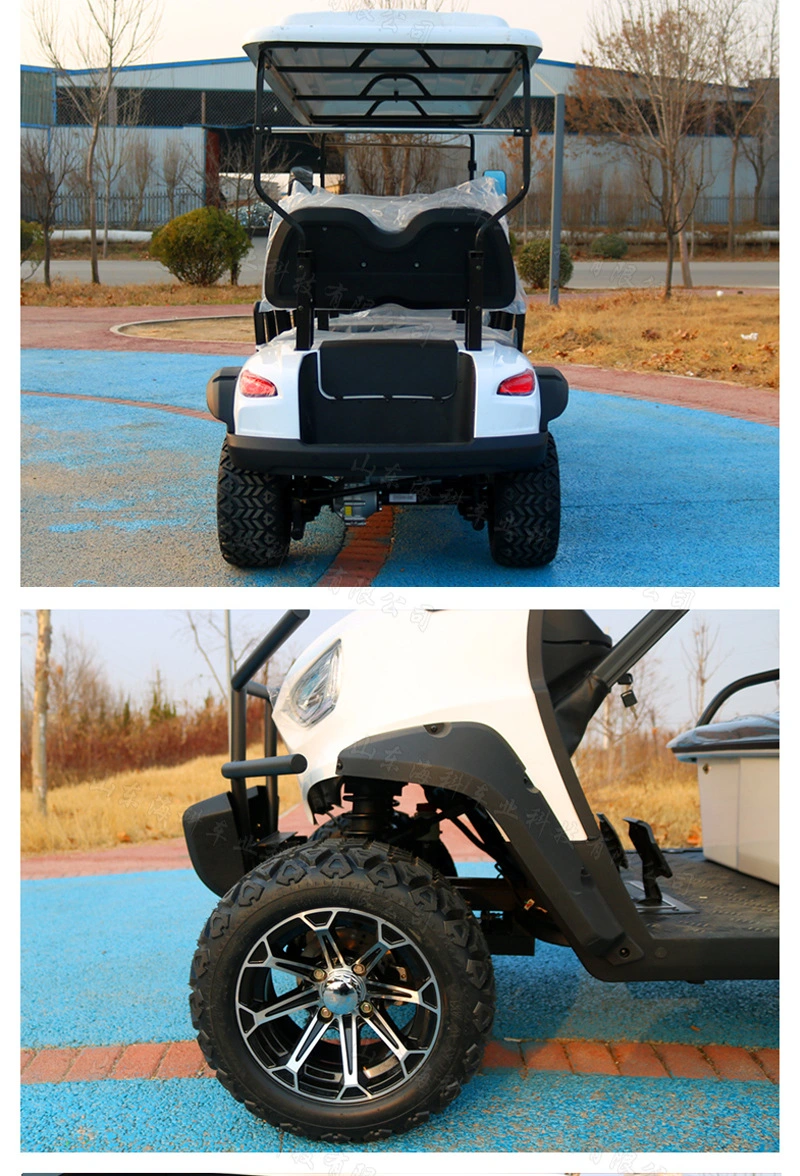 New Scenic 4 Seat Scooter Lithium Batteries Folding Electric Golf Cart