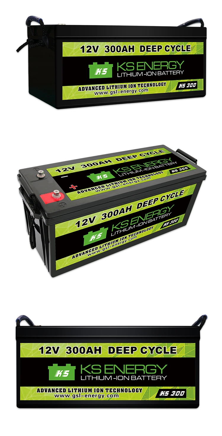 Deep Cycle Power LiFePO4 12V 300ah Lithium Ion Battery Packs for RV/Solar System/Yacht/Golf Carts Storage/Car