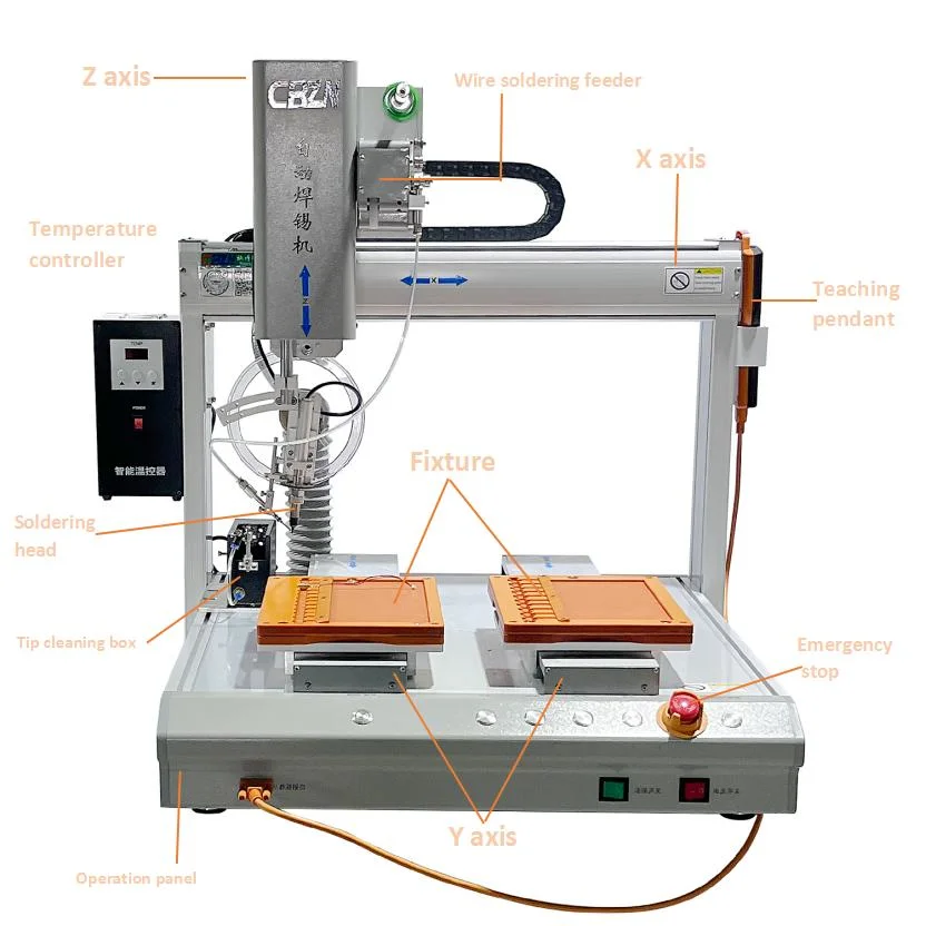 Ra Automatic Industrial Welding Machine USB Equipment/Station/Iron Gun/Robot for Electronic Assembly Production Line