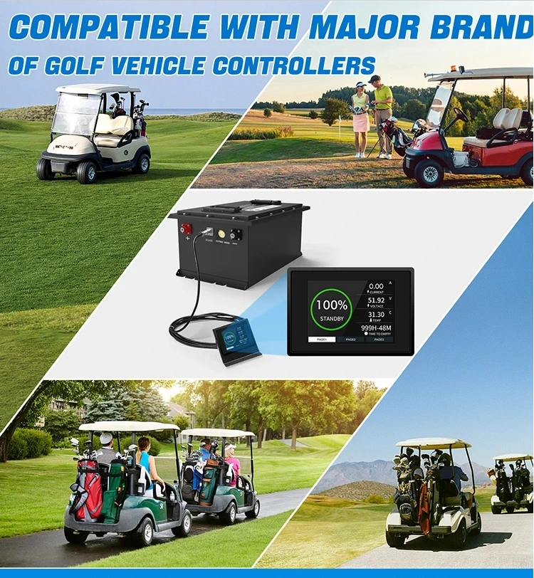 48V Power Battery LiFePO4 Four-Wheel Tour Car Golf Cart Lithium Iron Phosphate Battery Pack