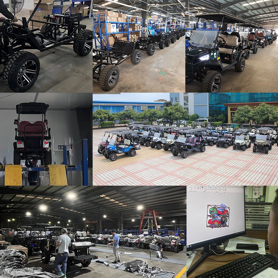 Factory Direct Utility Golf Carts for Sale Electric Golf Buggy China Supplier LiFePO4 48V/72V Lithium Battery