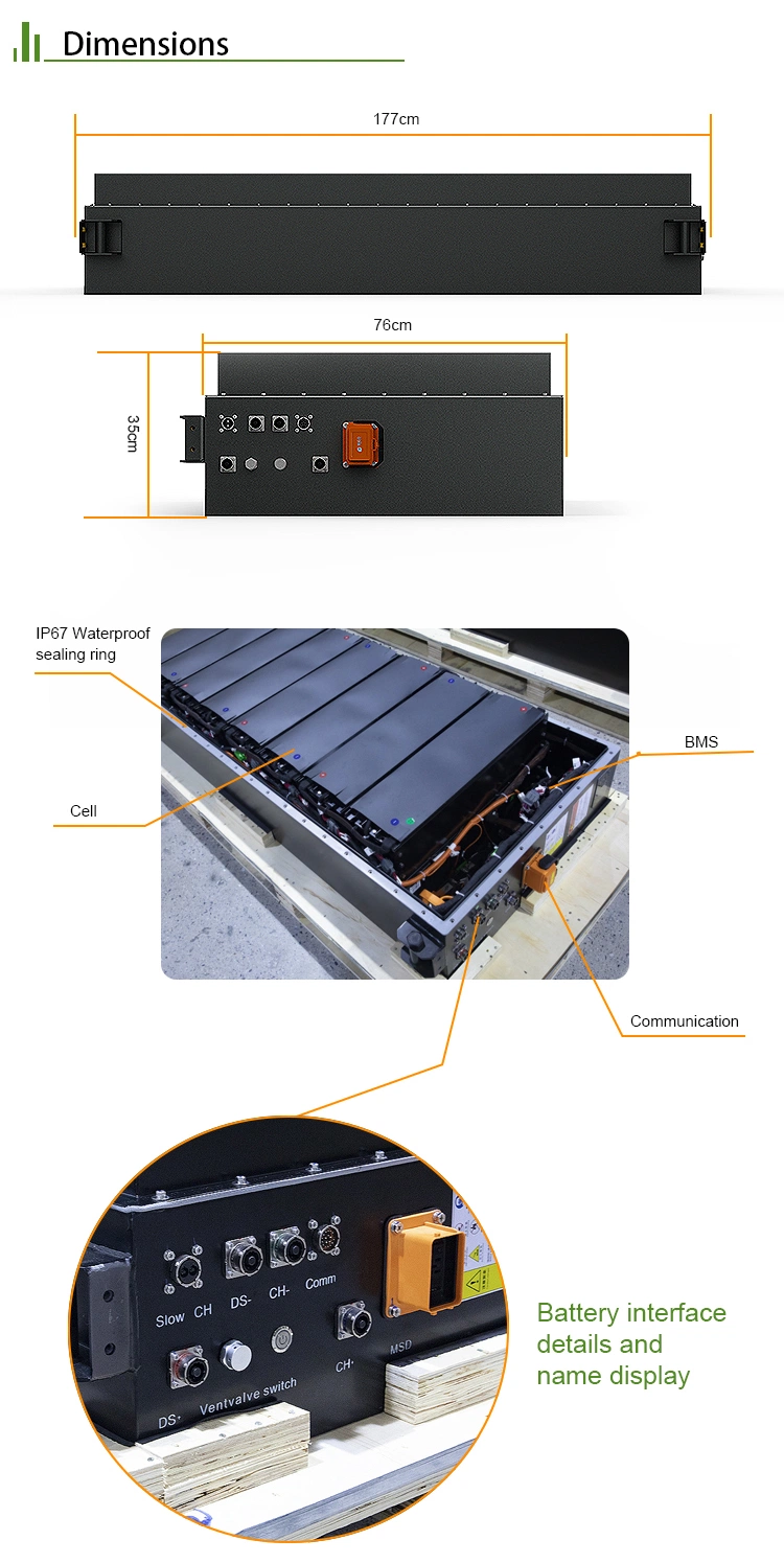 EV Battery Modules 30kwh 96V 144V for Marine Boat, Lithium Ion Electric Car Battery 360V 460V 614V, LiFePO4 Ncm Battery Pack 60kwh 120kwh