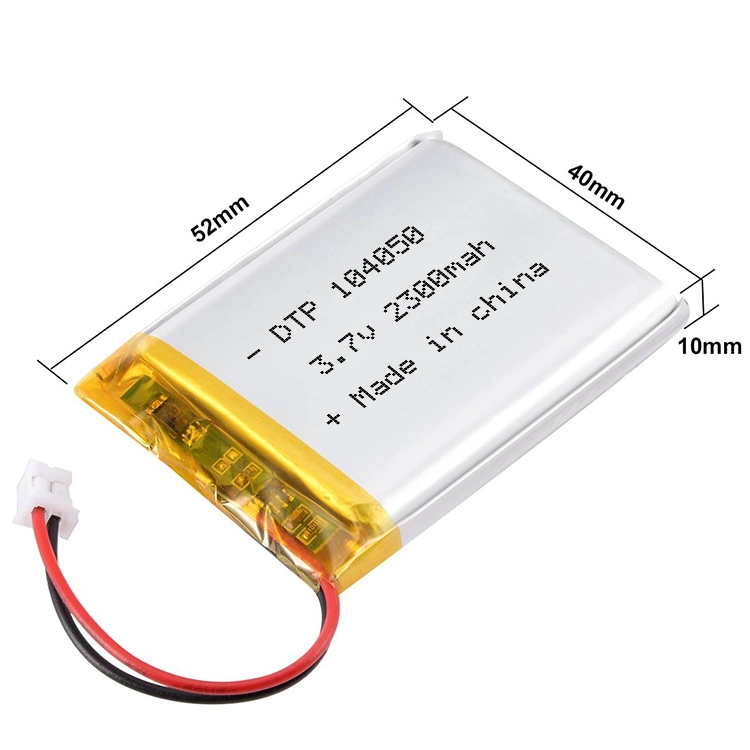 Dtp104050 Li-ion 3.7V 2300mAh Rechargeable Li-Polymer Battery for Golf Carts