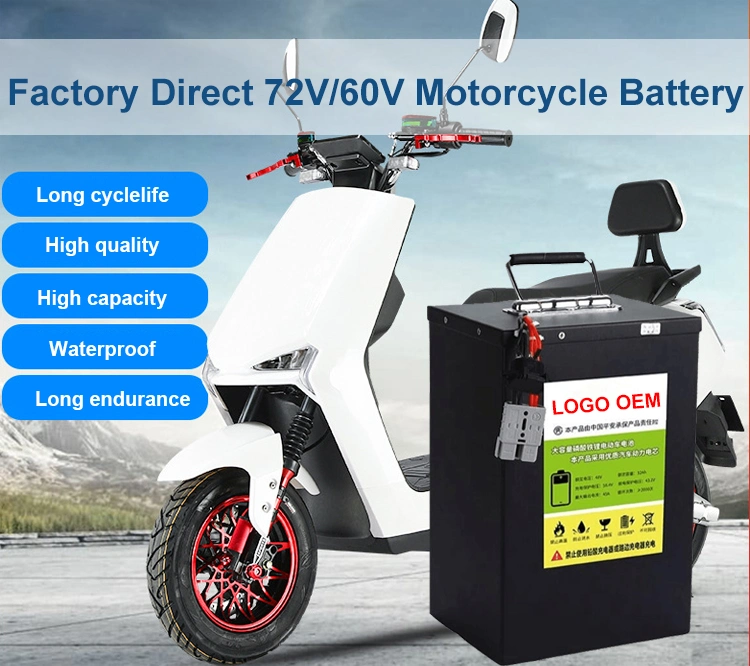 Cts Customized Lithium Li Ion Battery 48V 60V 72V 20ah 30ah 40ah 50ah 60ah LiFePO4 for Electric Scooter Motorcycle