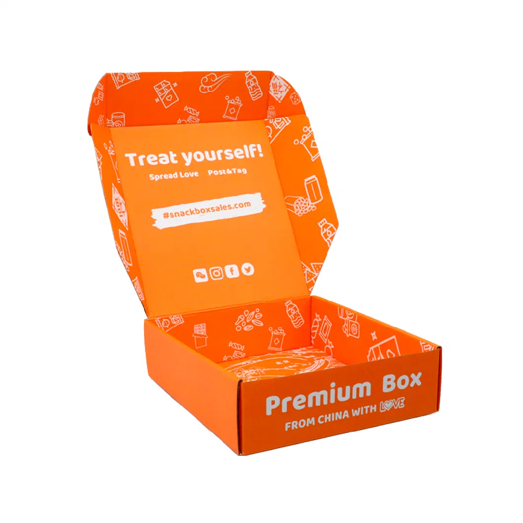 Ready to Ship Big Orange Folding Paper Box Package for Boys&prime; Sweatpants