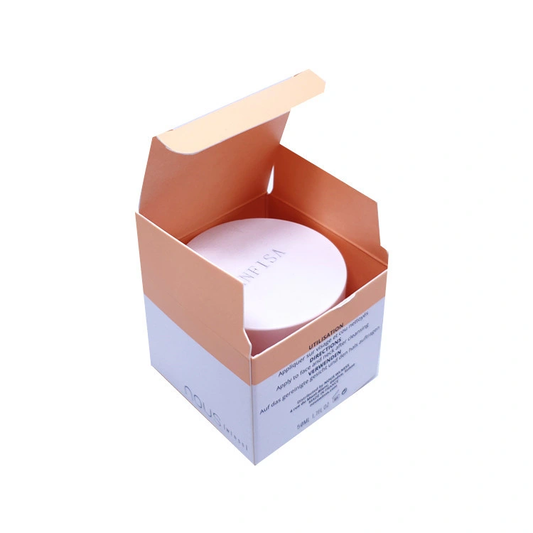 Custom Different Size Small Cardboard Foldable Cosmetics Box Package with Logo Printing