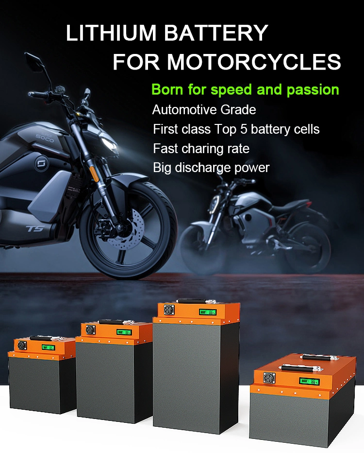 Customized LiFePO4 48V 60V 72V 30ah 40ah 50ah Electric Vehicle/Motorcycle Battery Lithium Ion Pack for EV Cars/Storage System