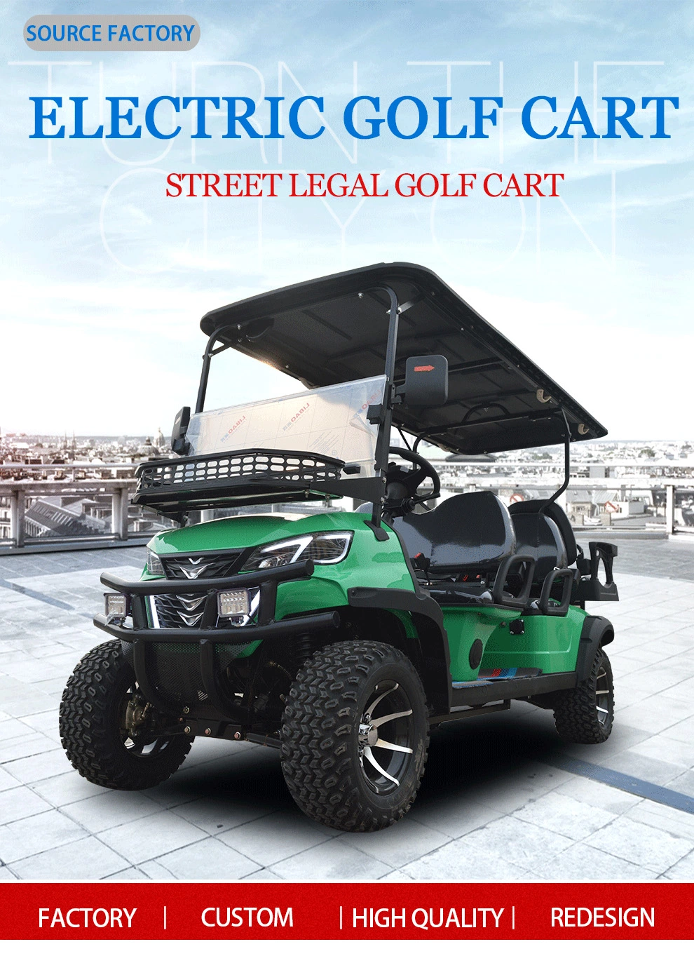 Electric Golf Cart for Sale Cheap Best 2 4 6-Seat Lithium Battery 48V and 72V Option Club Golf Cart