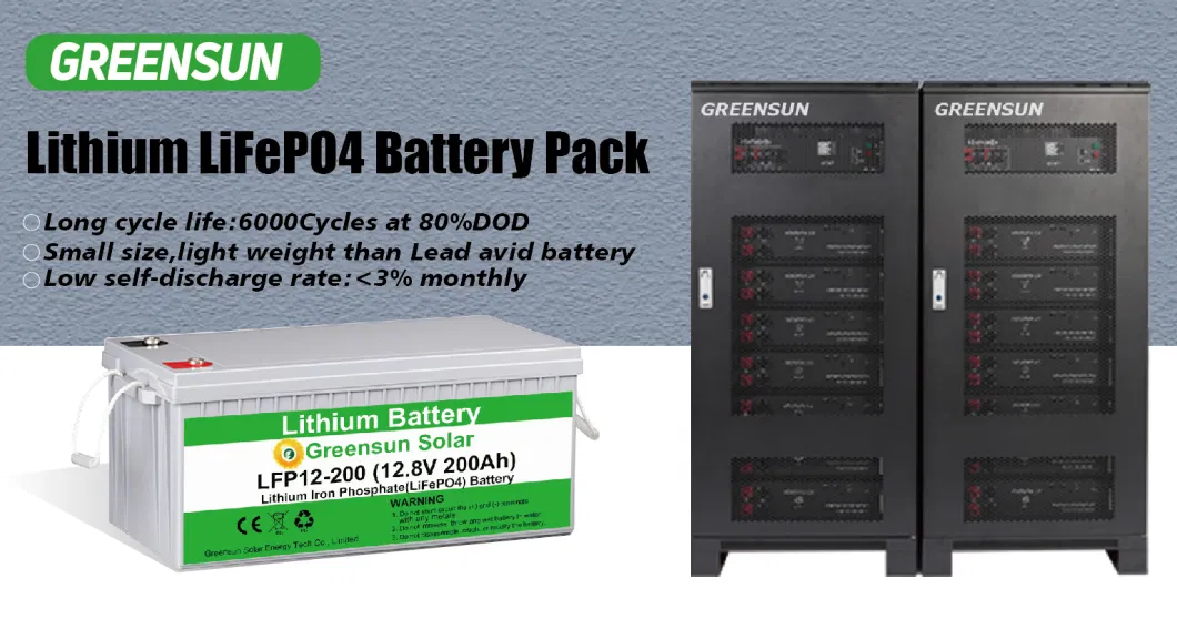 China Factoy Manufacturer 12V 24V 100ah 200ah 300ah Solar Battery