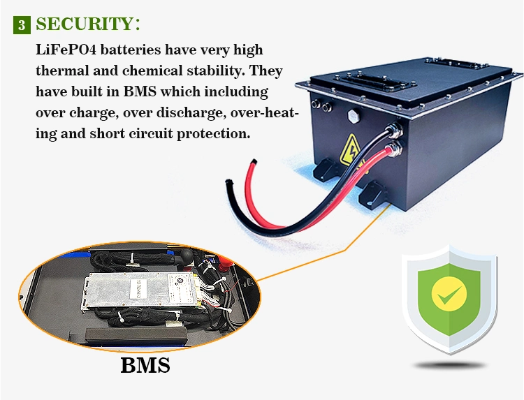 48V Lithium Ion Battery for Golf Cart, Solar Energy Battery