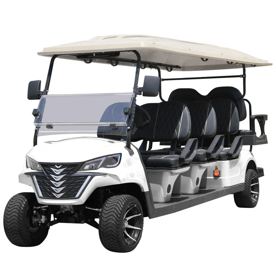 2024 Factory Direct 72V Lithium Battery Powerful 6 8 Seater Legal Electric Powered Golf Club Cart Vehicle Cart Golf Cart