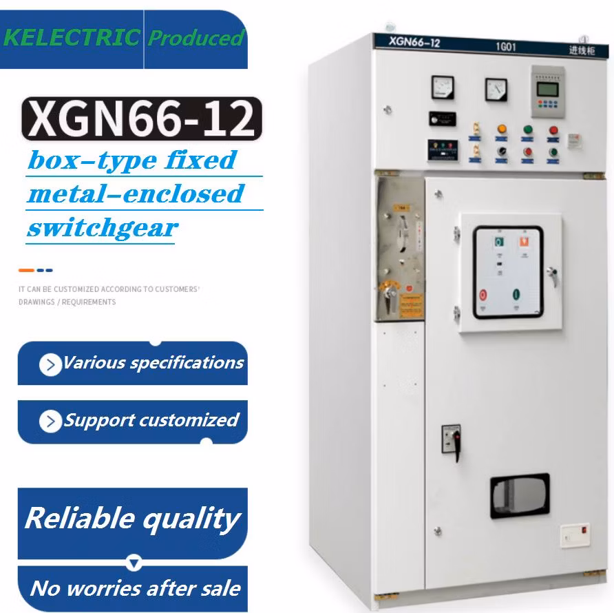 Xgn66 3.6kv 7.2kv 12kv 630A 1250A Fixed Box Type High Voltage Switchgear Control Equipment