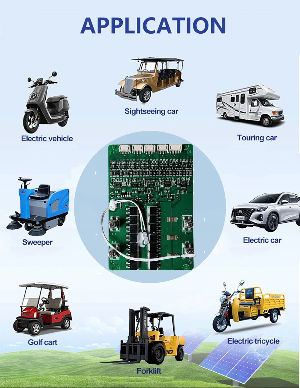 Manufacturer Supply BMS 4s 12V Battery Management System for Solar Storage/E-Bike Battery for LiFePO4/Li-ion Battery Pack