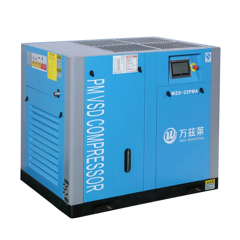 Industrial Stationary Similar Ingersoll Rand Atlas Copco 7 8 10 Bar Medical Oil Free Electric Direct Driven Pmsm Pm VSD Rotary Screw Type Air Compressor