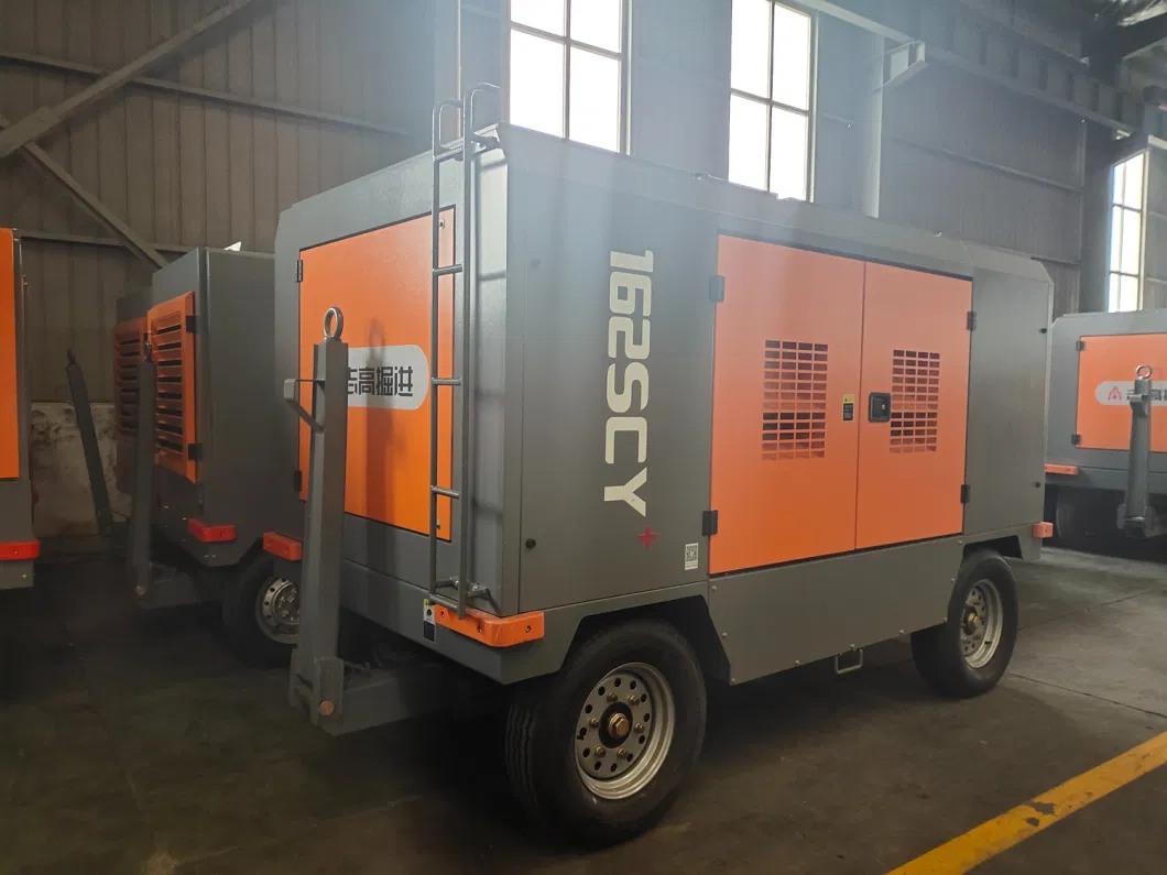 Diesel Engine Driven Construction Screw Compressor Small Compact Portable Screw Compressors Air Compressors 110scy-10