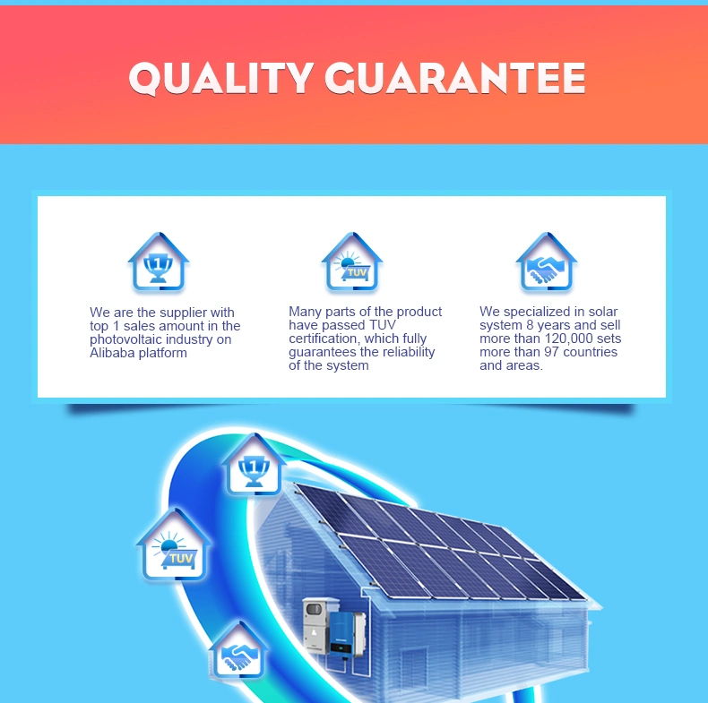 Moregosolar Solar Storage Energy System 12kw 10kw High Quality Solar Panels Lithium Battery Growatt Hybrid Inverter