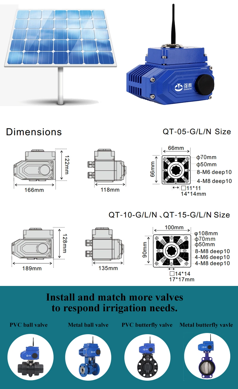 4G Lora Smart Electric Valve Actuator 220V