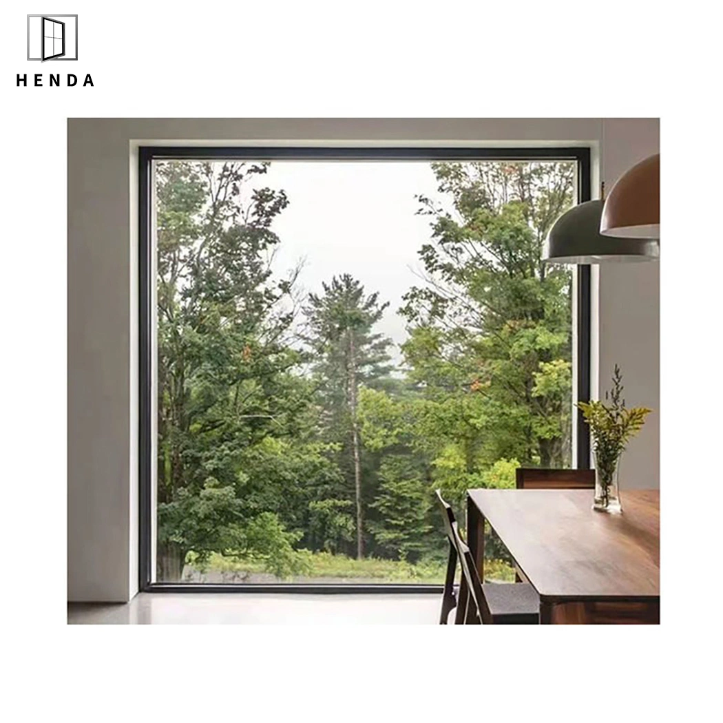 Double Glass Fixed Windows Modern Design Style with Stainless Steel Insect Screen Window