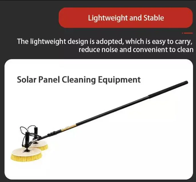 Solar Panel Cleaning Brush Single Head Solar Panels Washing Machine Equipment