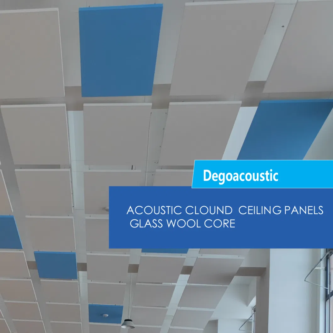 Free Suspension Acoustic Cloud Glass Wool Ceiling Panles