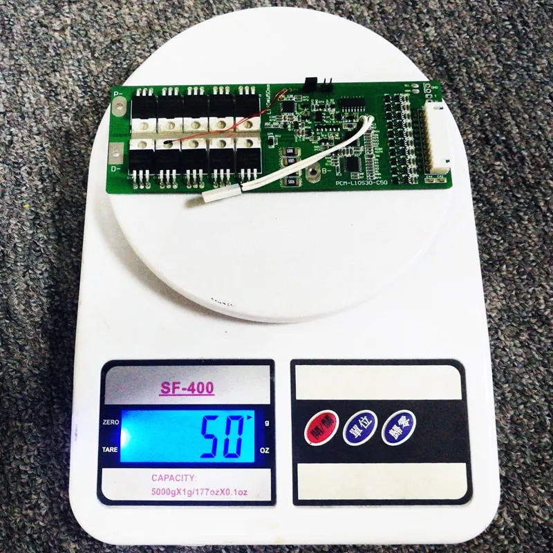 10s 30A PCM BMS for 36V 37V Li-ion/Lithium/ Li-Polymer 30V 32V LiFePO4 Battery Pack with Hdq, I2c Communication Protocol (PCM-L10S30-C50)