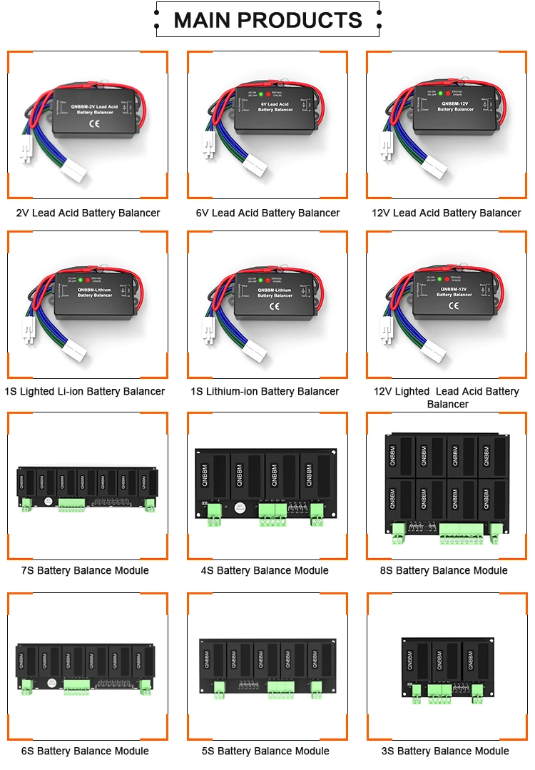 Deligreen 1A 2A Active Balance Smart BMS for 2-24s 12V 24V 48V LiFePO4/LFP Li-ion Cell/Battery Pack with Bt