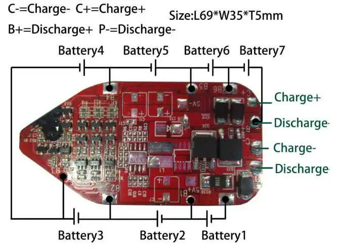 3s-7s 5A PCBA &amp; PCM Manufacturer Board/ Battery Management System