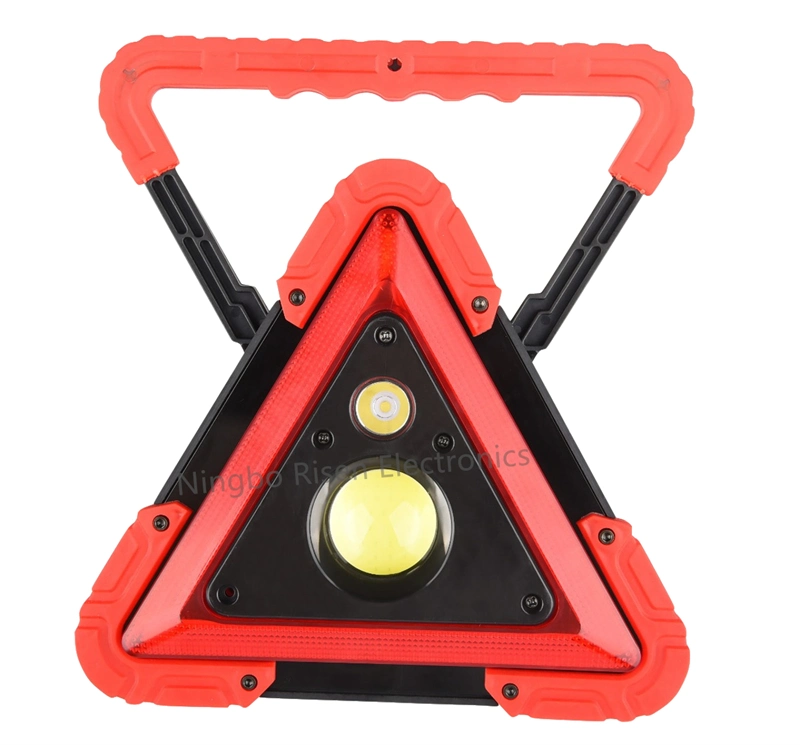 Multi-Function COB Rechargeable Triangle Car Repair COB Traffic Warning