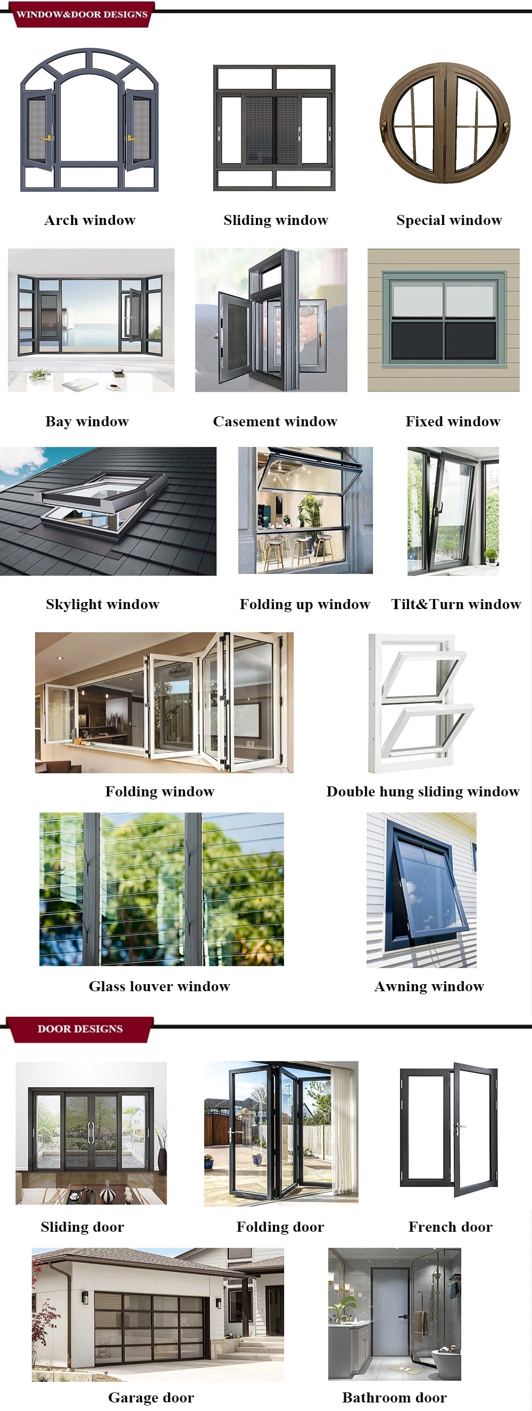 Double Glass Fixed Windows Modern Design Style with Stainless Steel Insect Screen Window