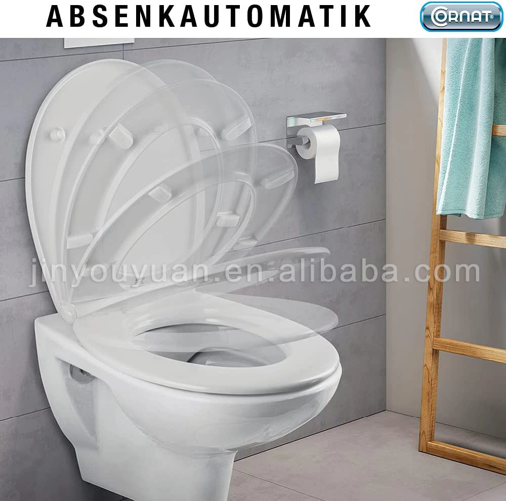 Hot Sale High Quality Healthy Elongated Slow-Close Plastic Bidet Toilet Seat