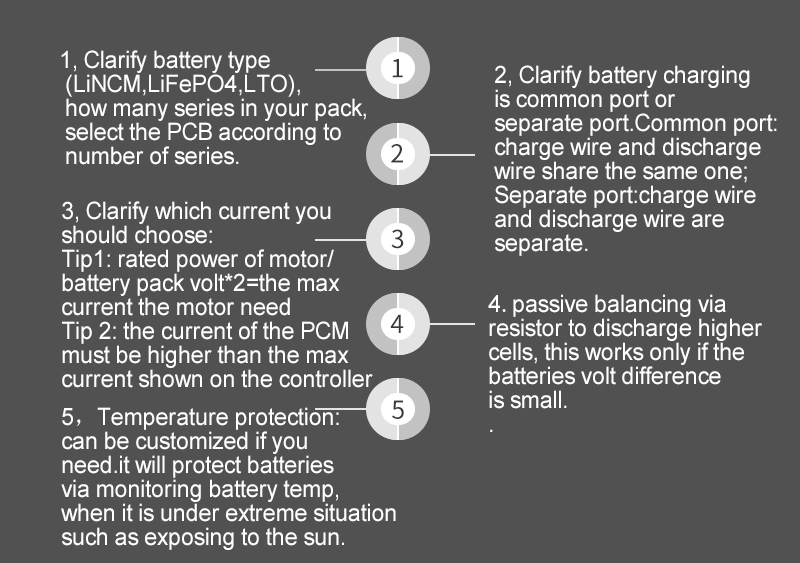 3.7V 13s 40A 60A 48V PCB BMS 36V for 18650 Lincm Lithium Liion Battery Pack with Balanced Li Ion Battery Module for Scooter