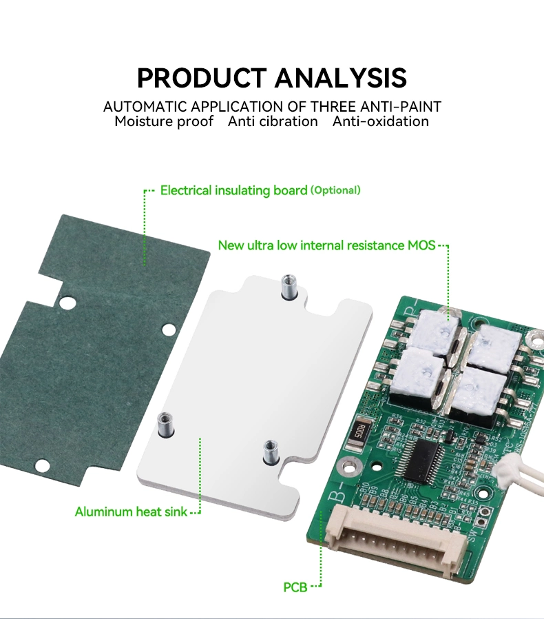 Lws 10s 15A Li-ion LiFePO4 BMS for EV with RS485 Protocol Bluetooth Active Balance