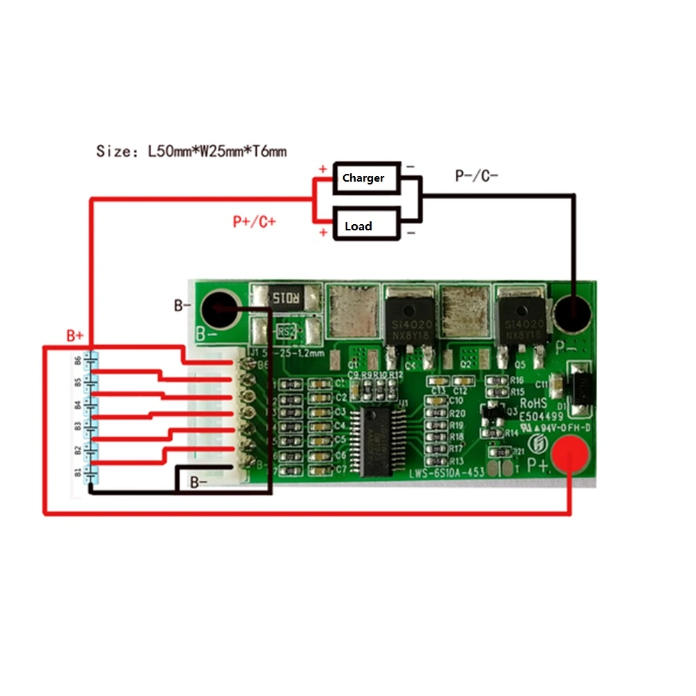 High-Quality 6s 4A Li-ion BMS with New Design