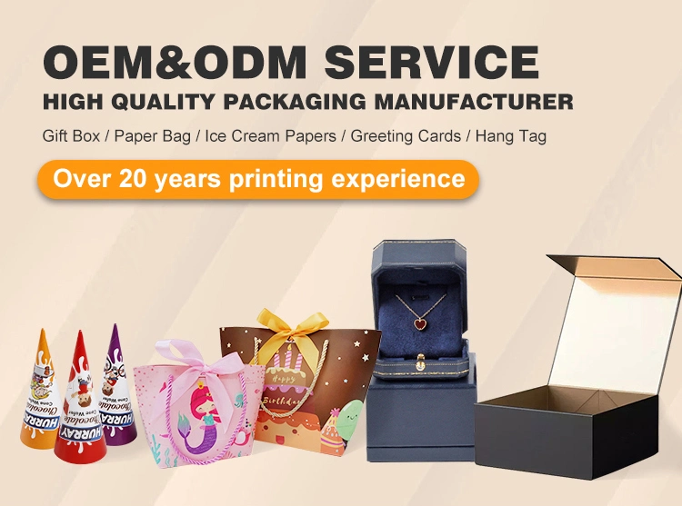 Custom Logo Printed Bone Paper Small Gift Bags Goodie Bags with Handle for Kids Birthday Party Favors Baby Showers Party