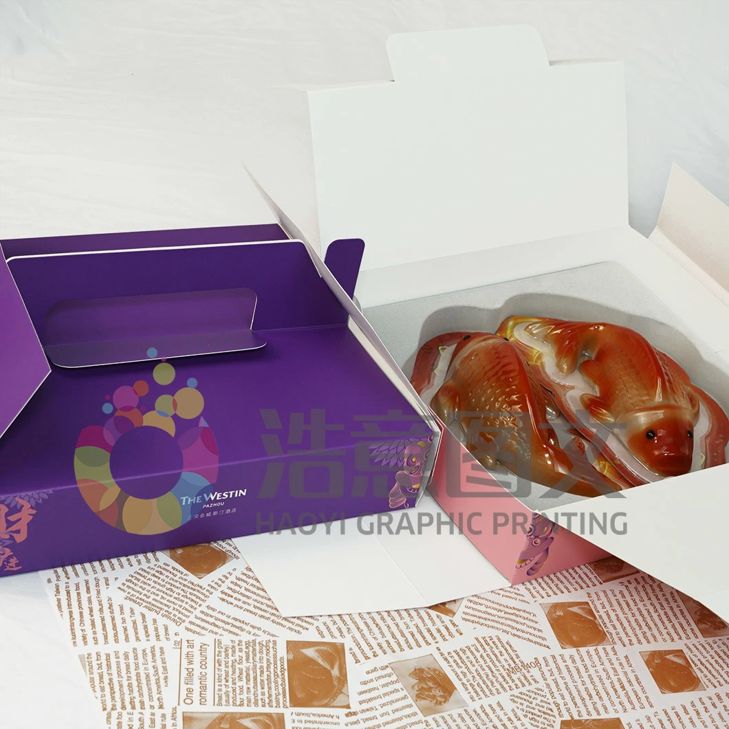 Wholesale Folding White Card Paper Color Printing Cake Packaging Box