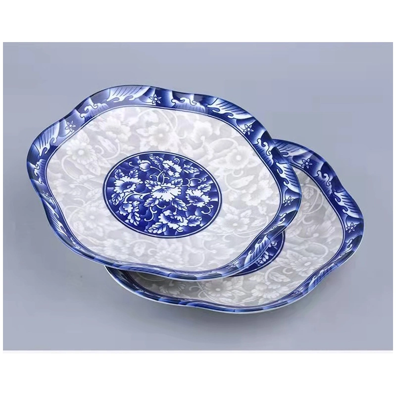 Plates Ceramic Sets Steel Dinnerware Chinese Blue and White Stainless Prices Steel+Plates Bone Wedding Tableware China Plate