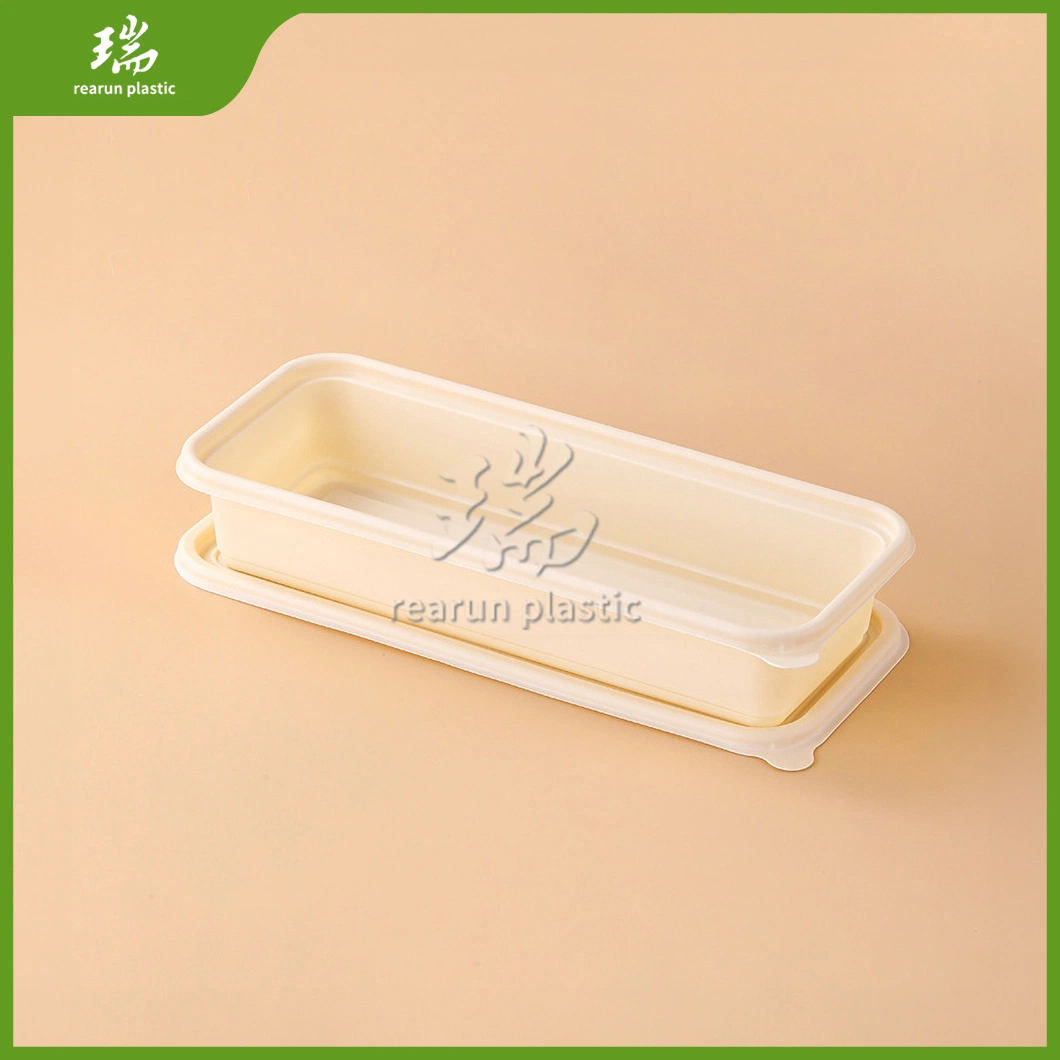 Rearun Biodegradable Cornstarch Lunch Box China Wholesaler Custom Paper Takeaway Bento Box Disposable Lunch