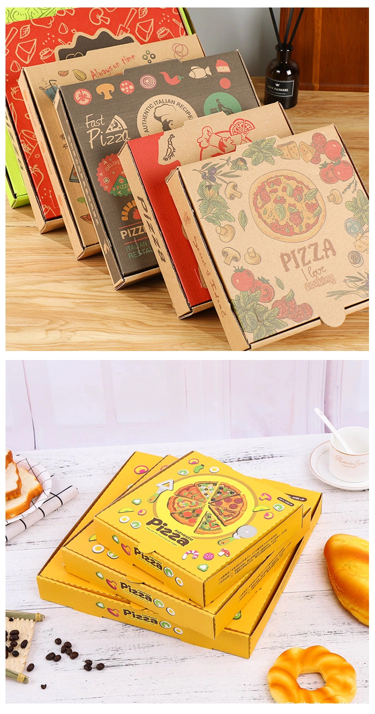 Eco Friendly Custom 12X12 Food Packing Takeaway Corrugated 12 Inch Paper Pizza Box