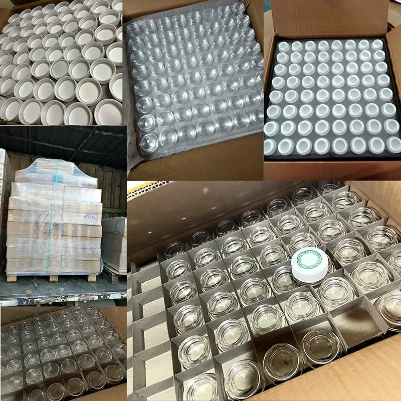 Wholesale Custom Round Square Cmyk Paperboard Box with Size 5ml 7ml 9ml Cr Wax Glass Jar Color and Logo Design for Concentrate Jar with Samples Made in China