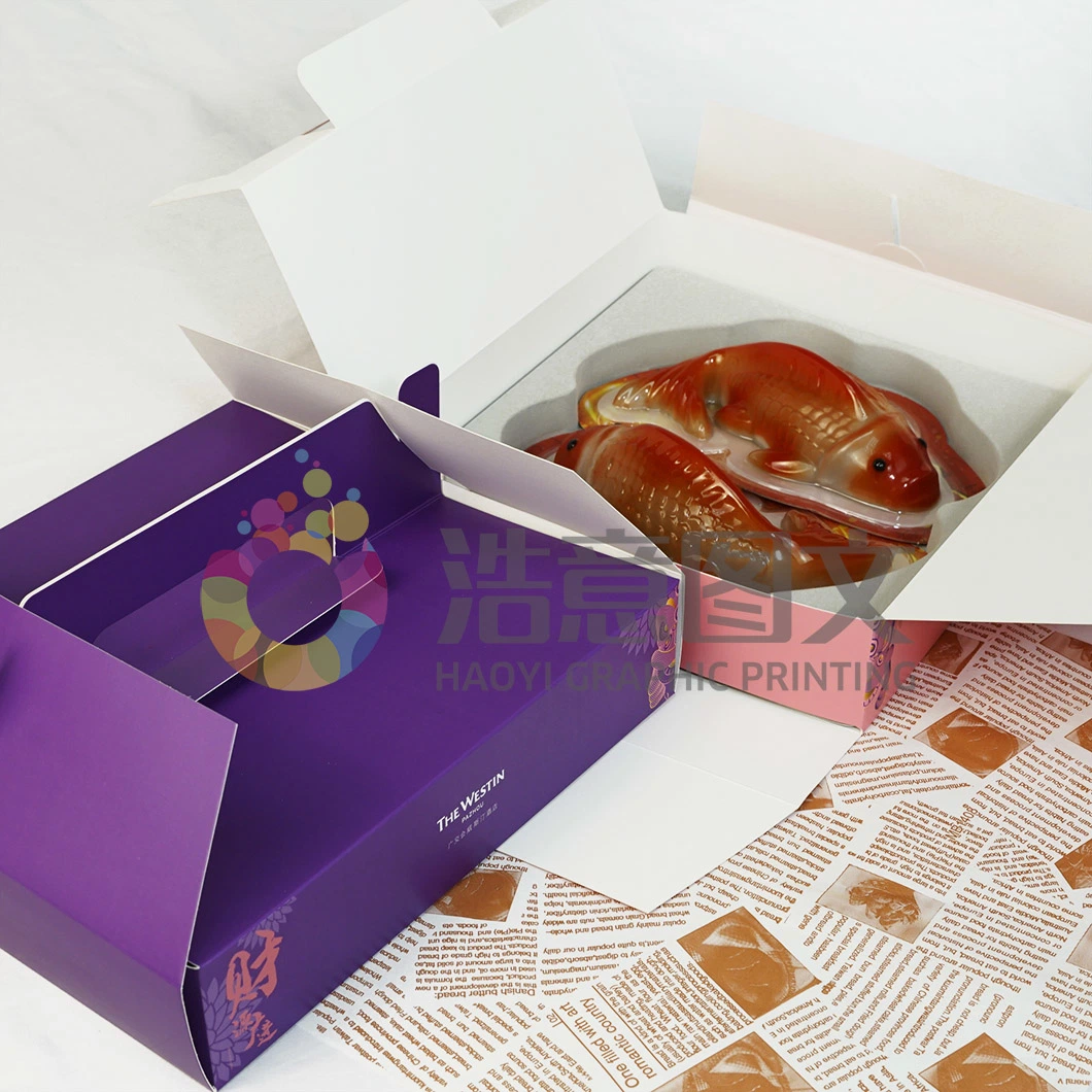 Wholesale Folding White Card Paper Color Printing Cake Packaging Box